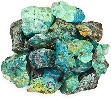 Hipnotikus Drágaköveket Anyagok: 2 kg Prémium Chrysocolla Kövek Peru - Durva Ömlesztett Nyers Természetes Kristályok többszörös