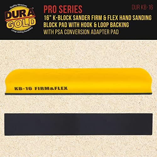 Dura-Gold Pro Series 16 K-Blokk Sander Iroda & Flex Longboard Kézi Csiszoló Pad tépőzáras Hordozó, valamint a PSA Adapter