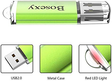 USB Flash Meghajtó 10Pack, Bosexy 32 gb-os Memory Stick Pendrives a Sapka Led Kijelző Multicolors